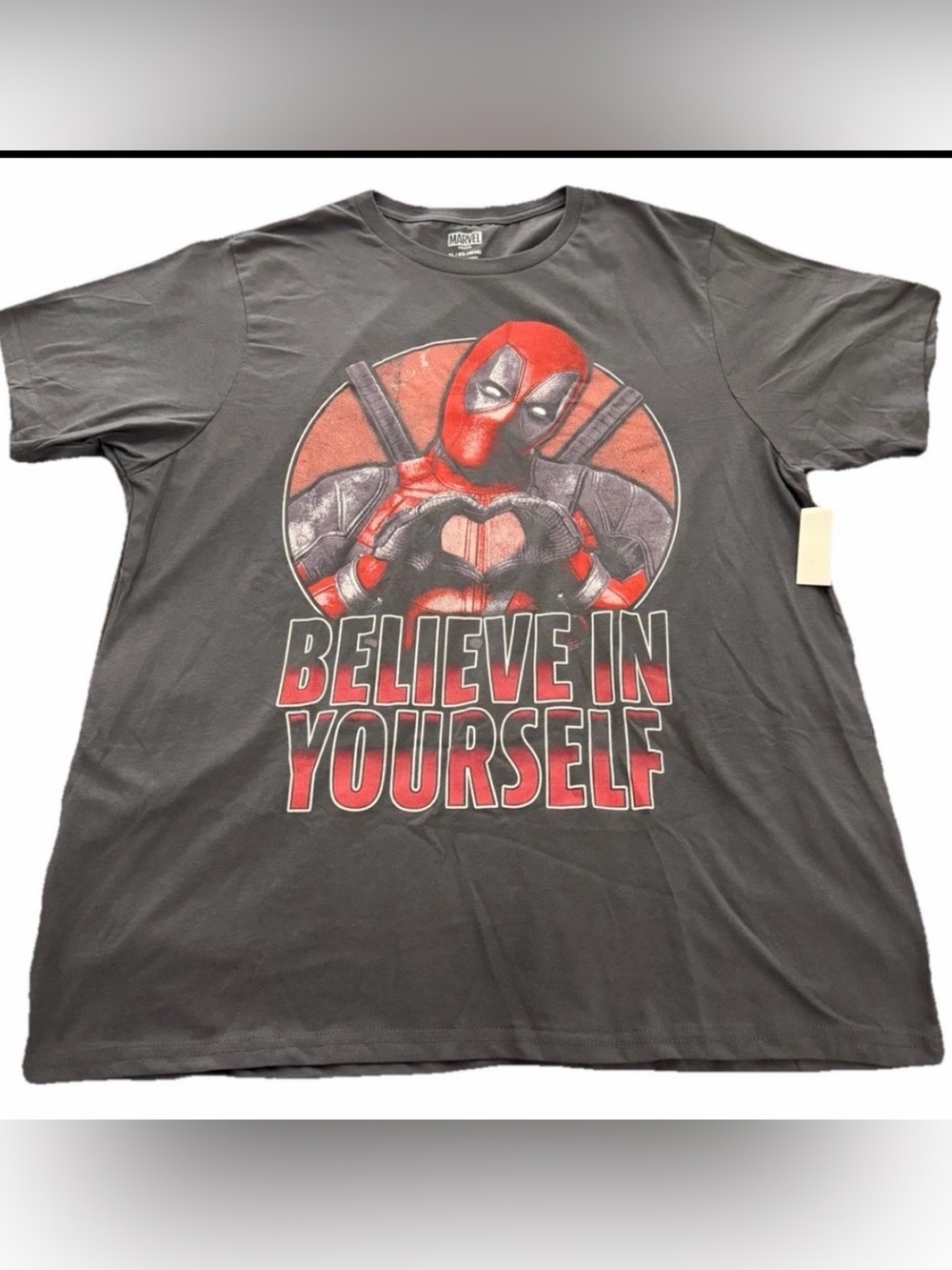 Marvel Black Tee with White Marvel Logo